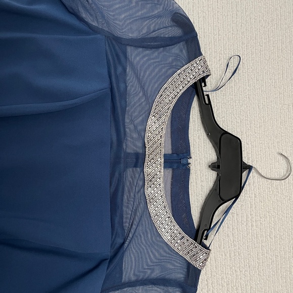 Alex Evenings Wedgewood Sheath Crystal Beaded dress size 16 - Picture 5 of 8